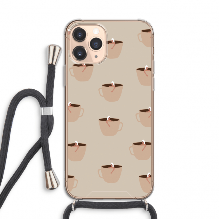 Morning coffee: iPhone 11 Pro Transparant Hoesje met koord