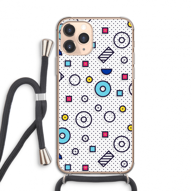 8-bit N°9: iPhone 11 Pro Transparant Hoesje met koord