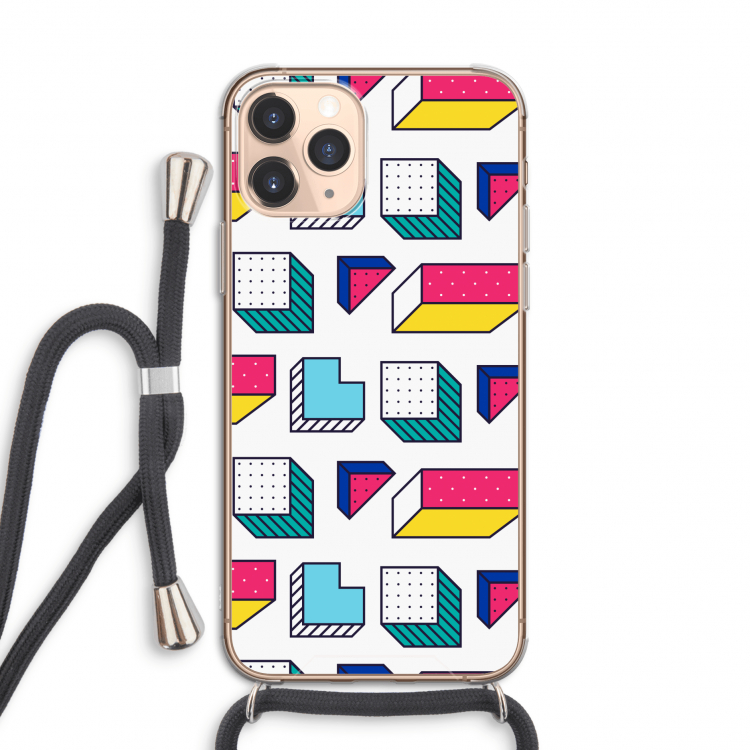 8-bit N°7: iPhone 11 Pro Transparant Hoesje met koord