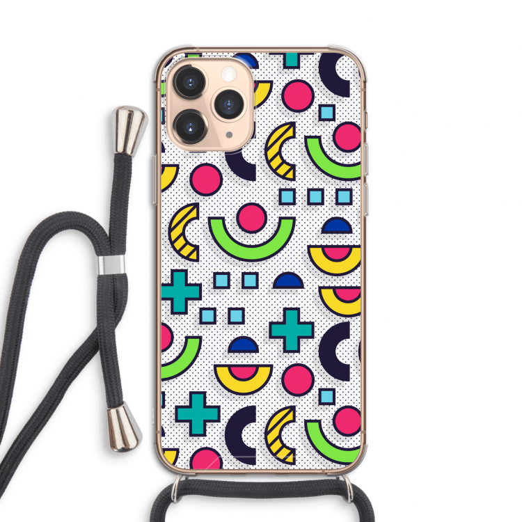8-bit N°6: iPhone 11 Pro Transparant Hoesje met koord