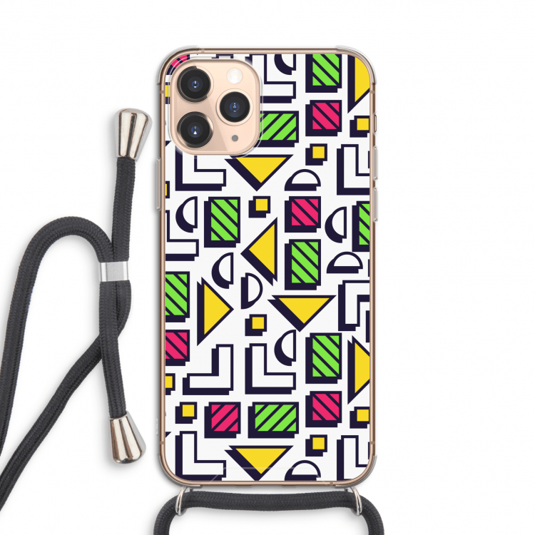 8-bit N°4: iPhone 11 Pro Transparant Hoesje met koord