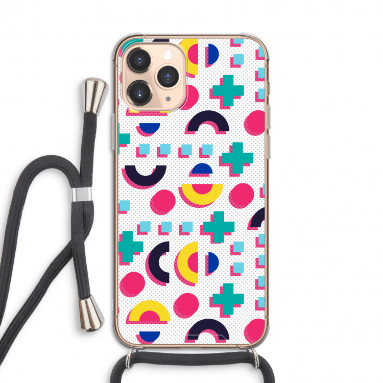 8-bit N°2: iPhone 11 Pro Transparant Hoesje met koord