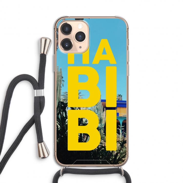 Habibi Majorelle : iPhone 11 Pro Transparant Hoesje met koord