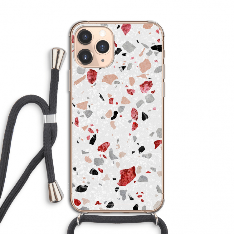 Terrazzo N°12: iPhone 11 Pro Transparant Hoesje met koord