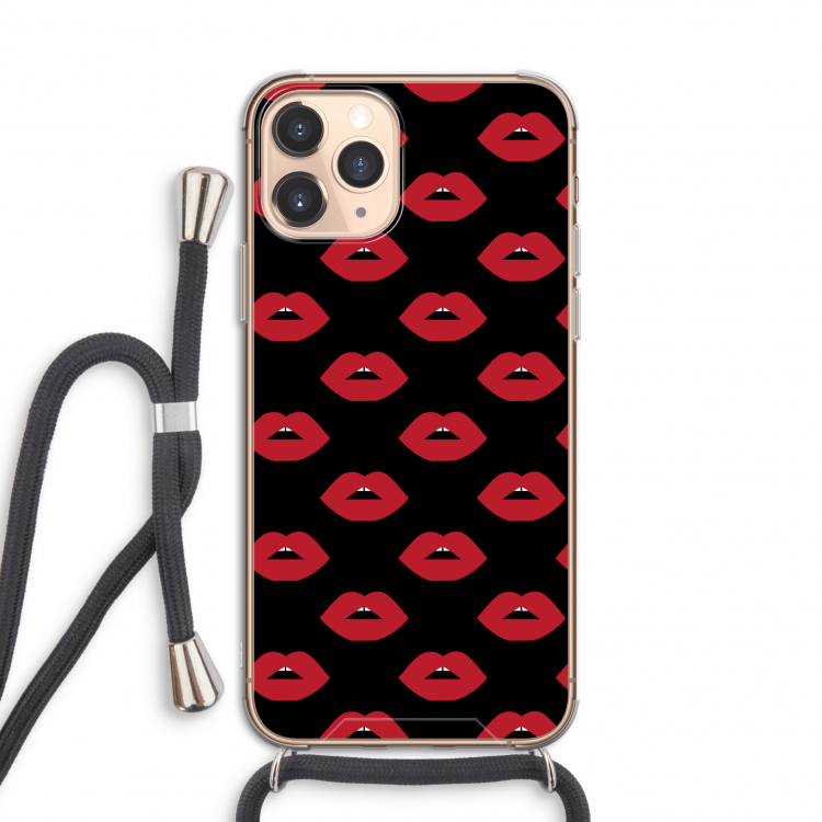 Lips: iPhone 11 Pro Transparant Hoesje met koord