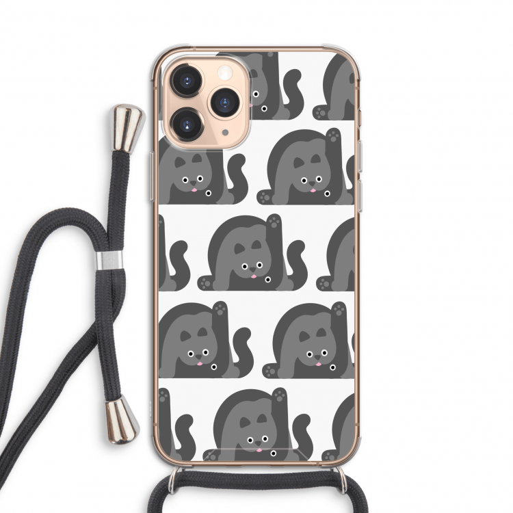 Cats: iPhone 11 Pro Transparant Hoesje met koord