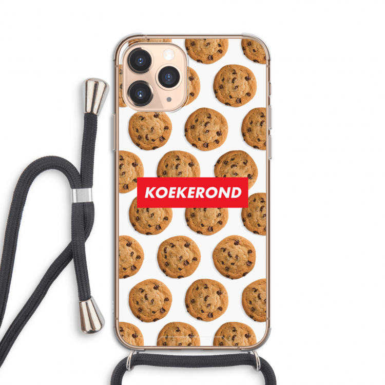 Koekerond: iPhone 11 Pro Transparant Hoesje met koord
