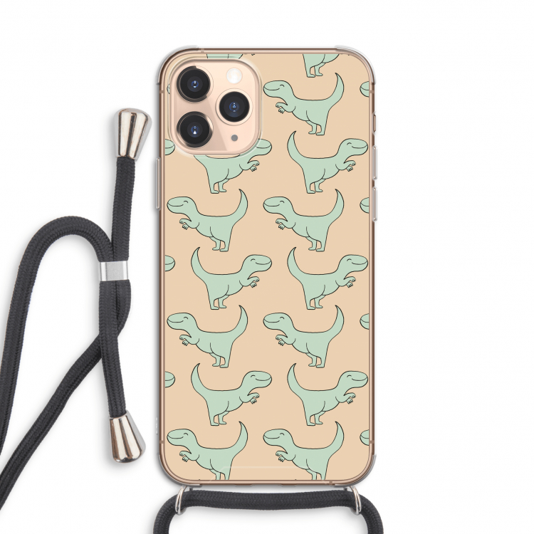 Dinos: iPhone 11 Pro Transparant Hoesje met koord