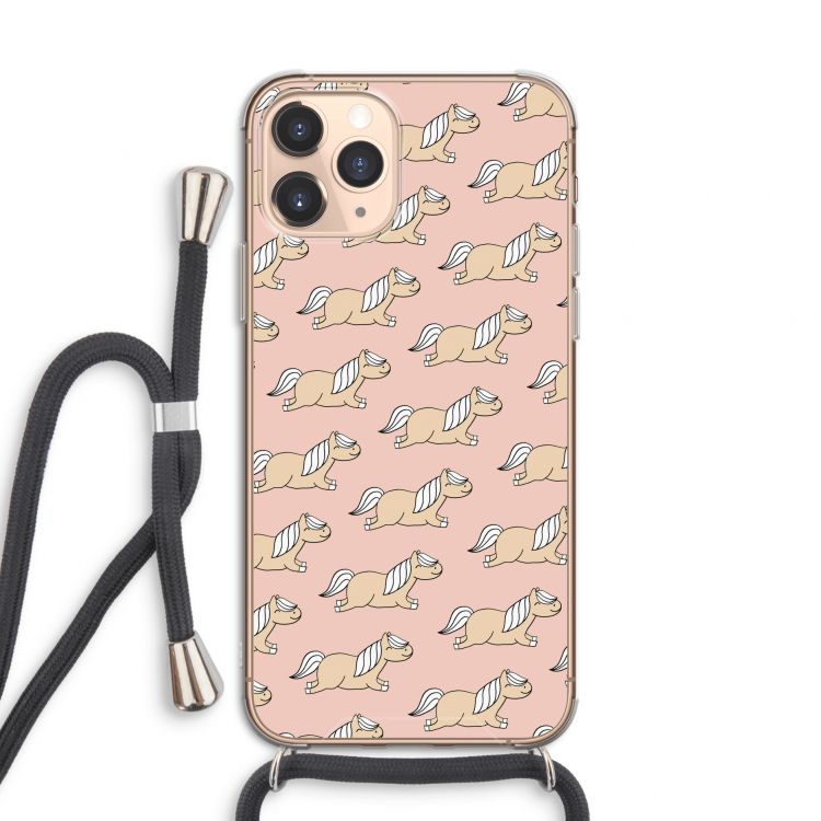 Ponys: iPhone 11 Pro Transparant Hoesje met koord
