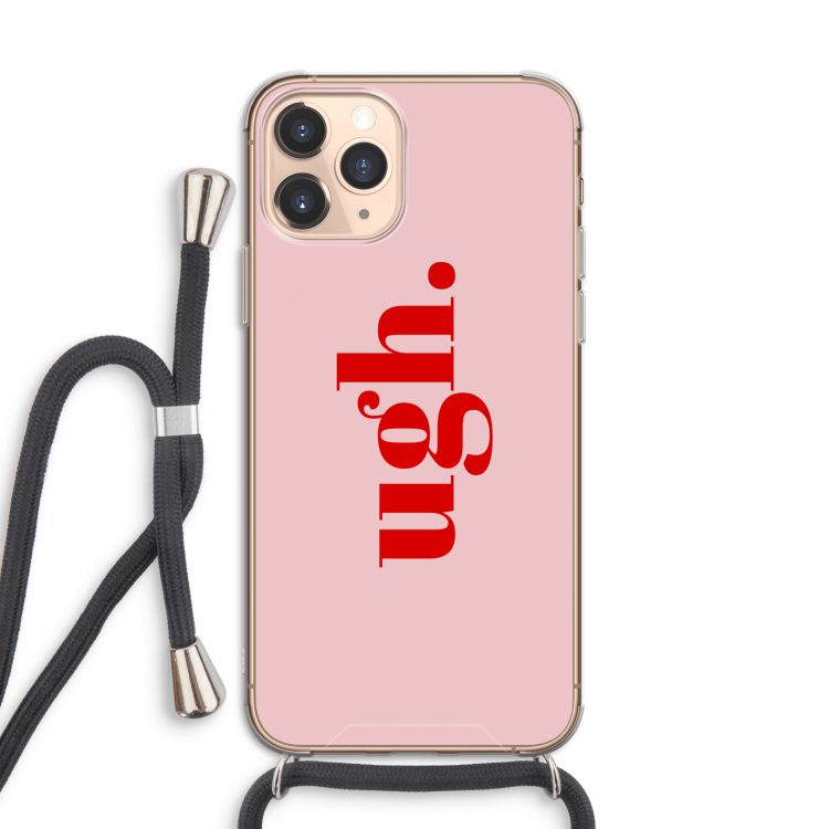Ugh: iPhone 11 Pro Transparant Hoesje met koord