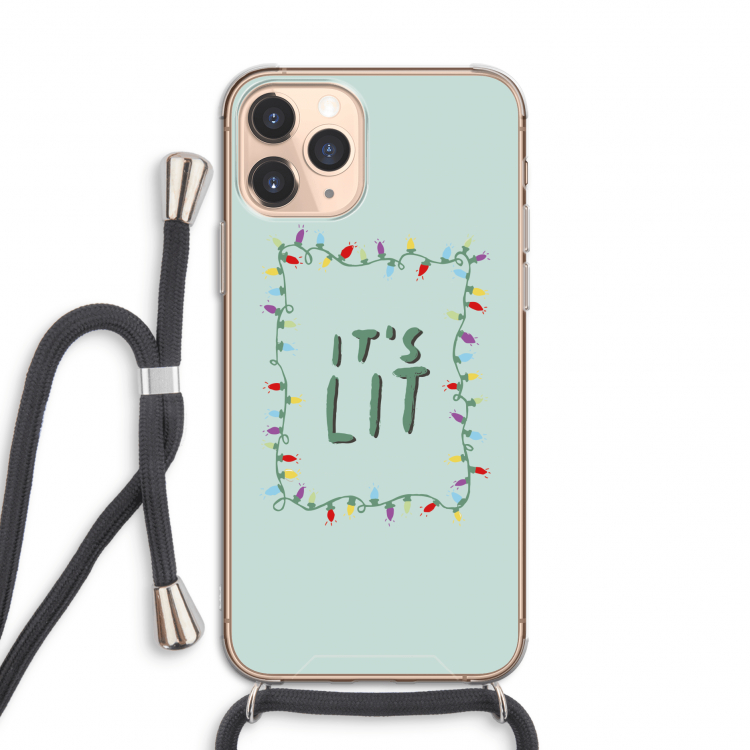 It's Lit: iPhone 11 Pro Transparant Hoesje met koord
