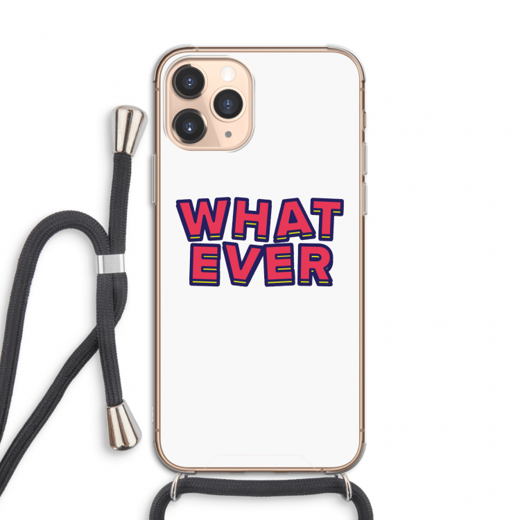 Whatever: iPhone 11 Pro Transparant Hoesje met koord