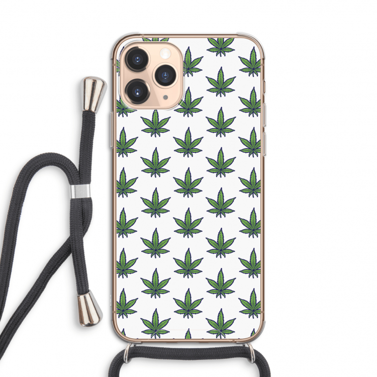 Weed: iPhone 11 Pro Transparant Hoesje met koord