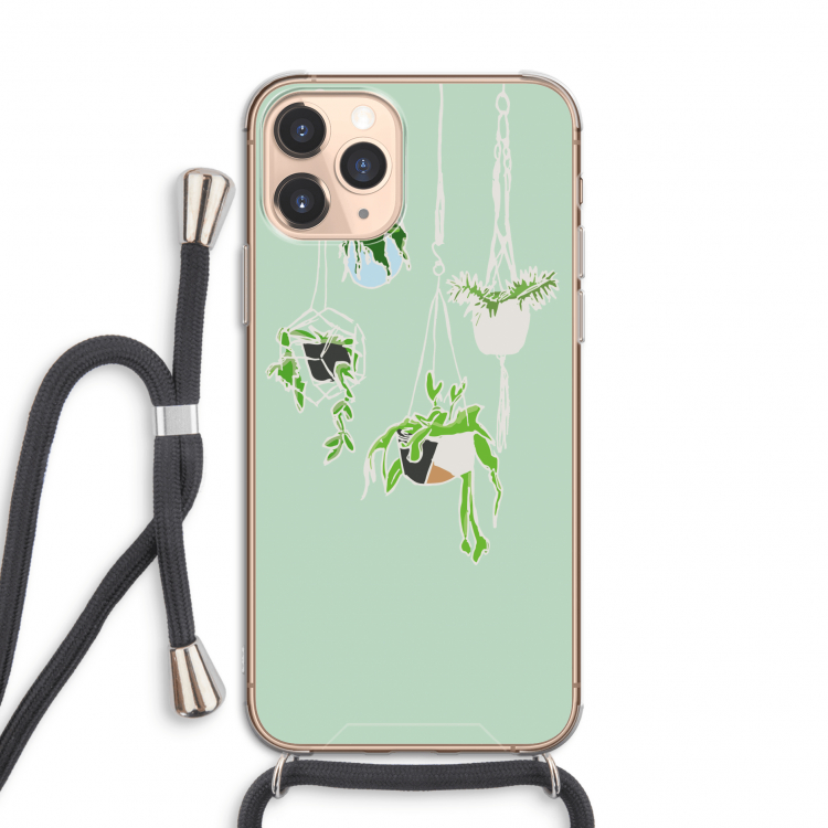 Hang In There: iPhone 11 Pro Transparant Hoesje met koord
