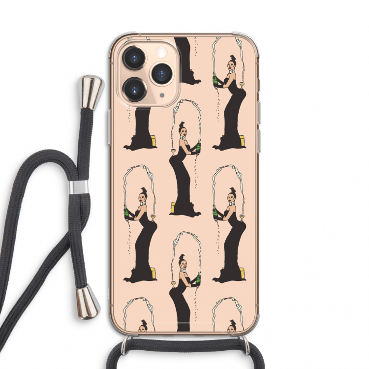 Pop Some Kim: iPhone 11 Pro Transparant Hoesje met koord