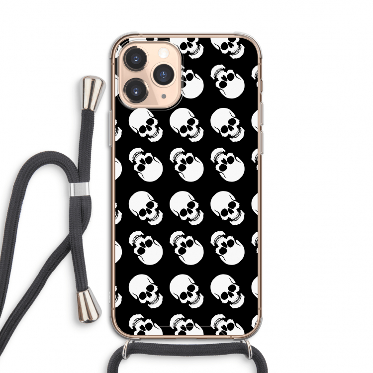 Musketon Skulls: iPhone 11 Pro Transparant Hoesje met koord