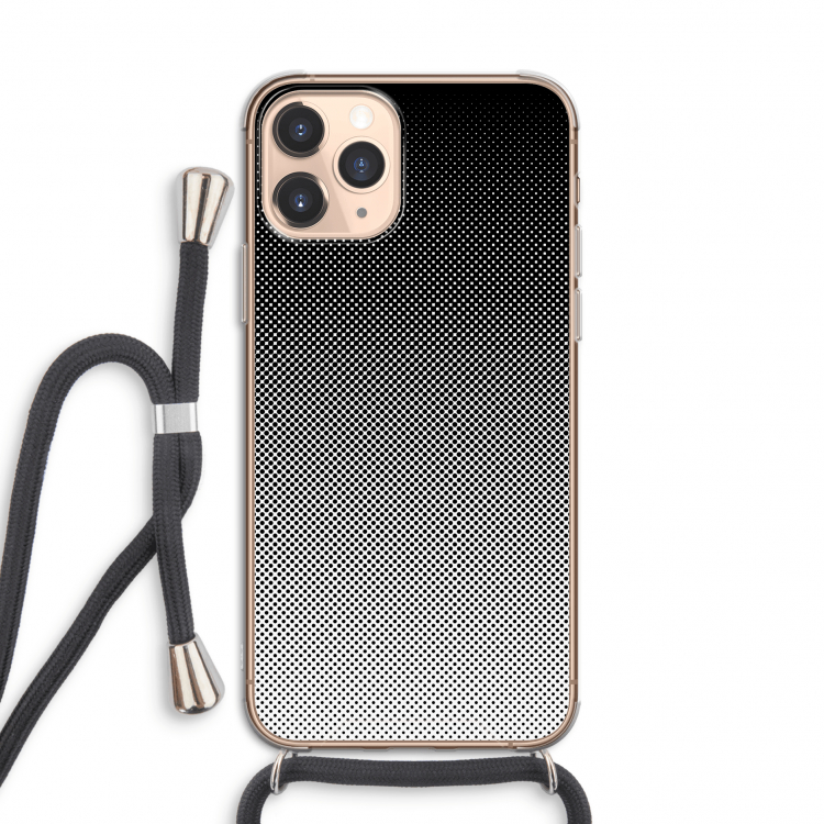 Musketon Halftone: iPhone 11 Pro Transparant Hoesje met koord