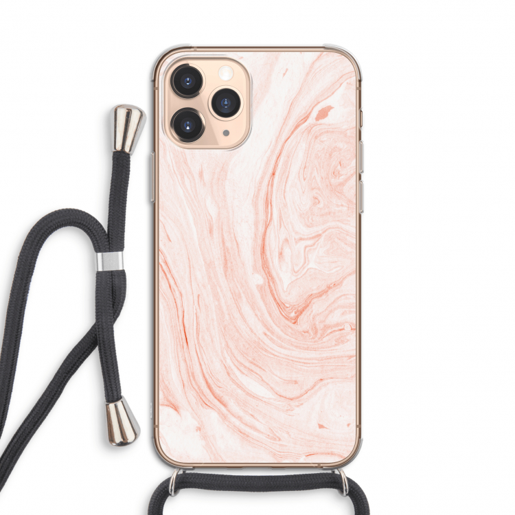 Peach bath: iPhone 11 Pro Transparant Hoesje met koord