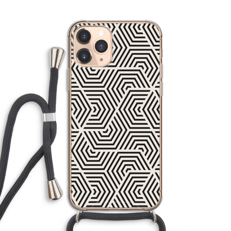 Magic pattern: iPhone 11 Pro Transparant Hoesje met koord