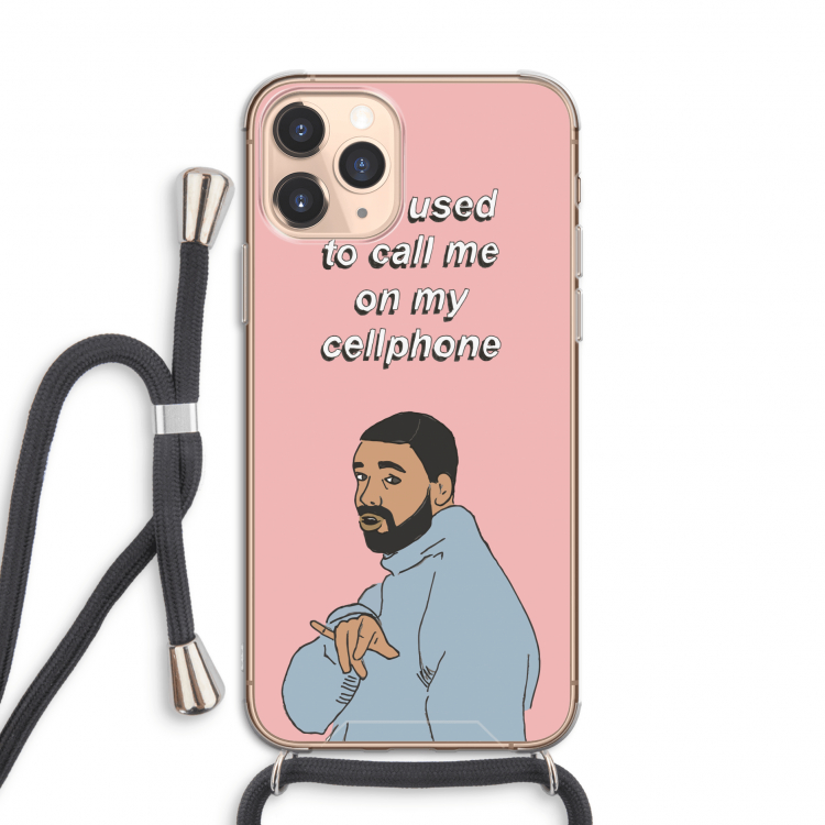 Hotline bling: iPhone 11 Pro Transparant Hoesje met koord