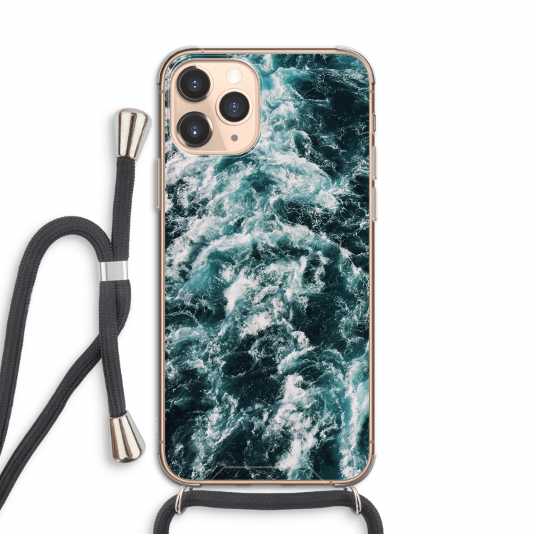 Zee golf: iPhone 11 Pro Transparant Hoesje met koord