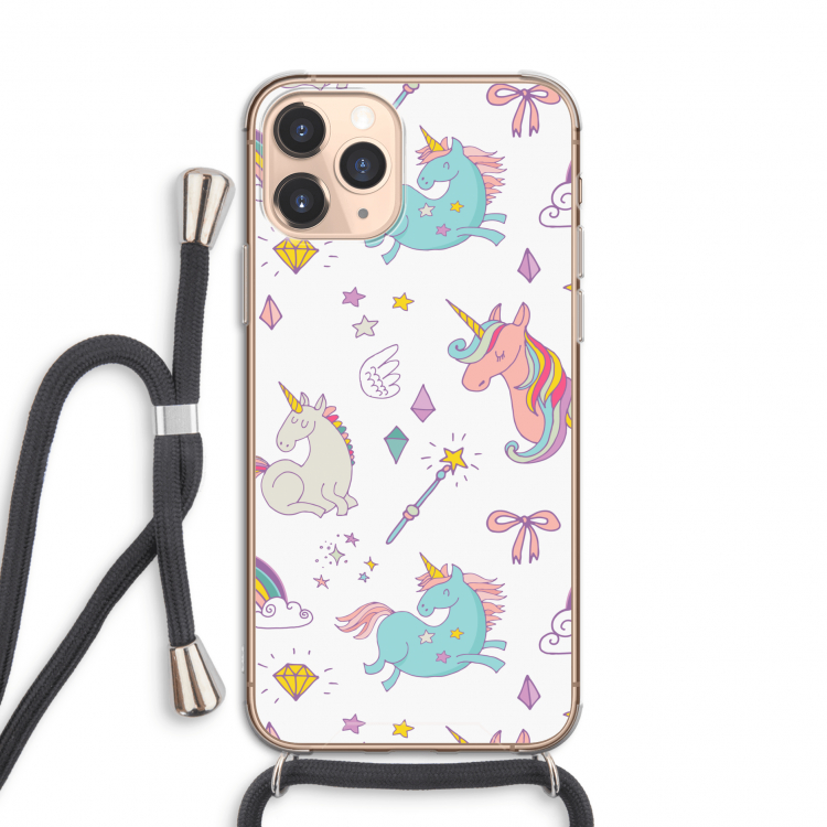 Fantasiewereld: iPhone 11 Pro Transparant Hoesje met koord