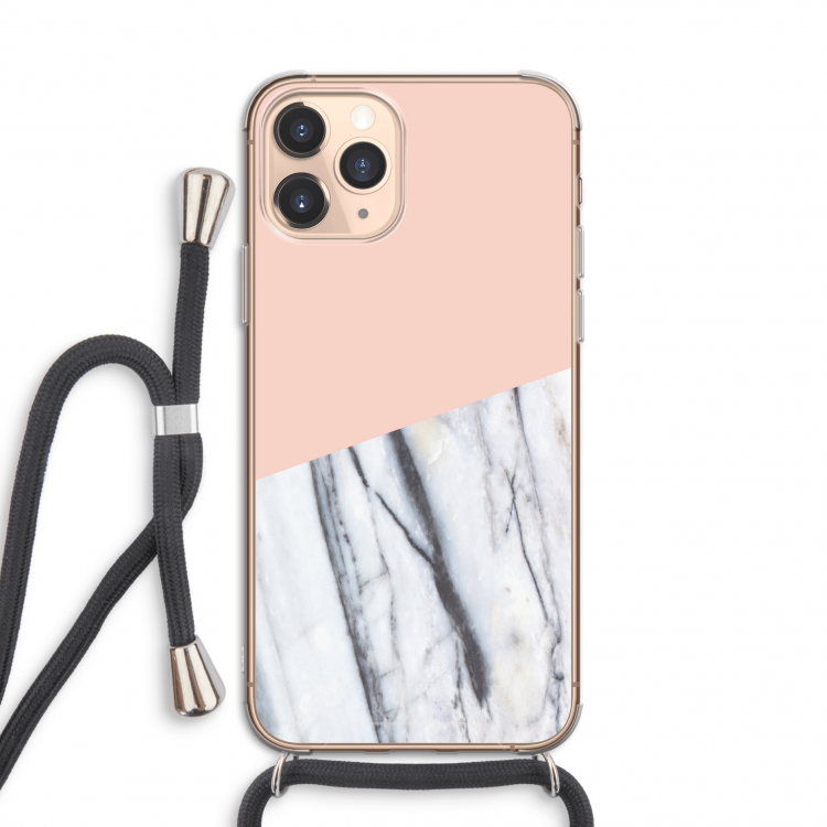 A touch of peach: iPhone 11 Pro Transparant Hoesje met koord