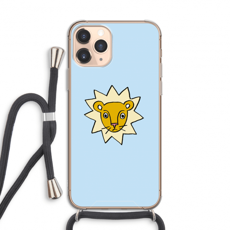 Kleine leeuw: iPhone 11 Pro Transparant Hoesje met koord