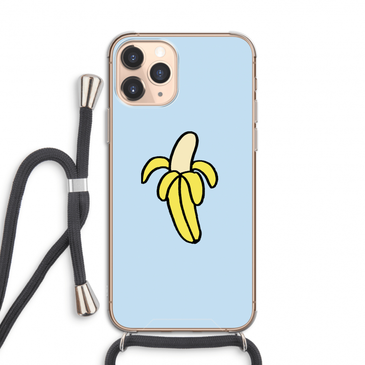 Banana: iPhone 11 Pro Transparant Hoesje met koord