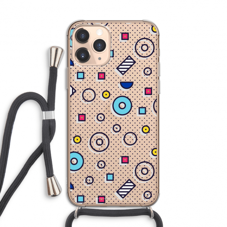 8-bit N°9: iPhone 11 Pro Transparant Hoesje met koord