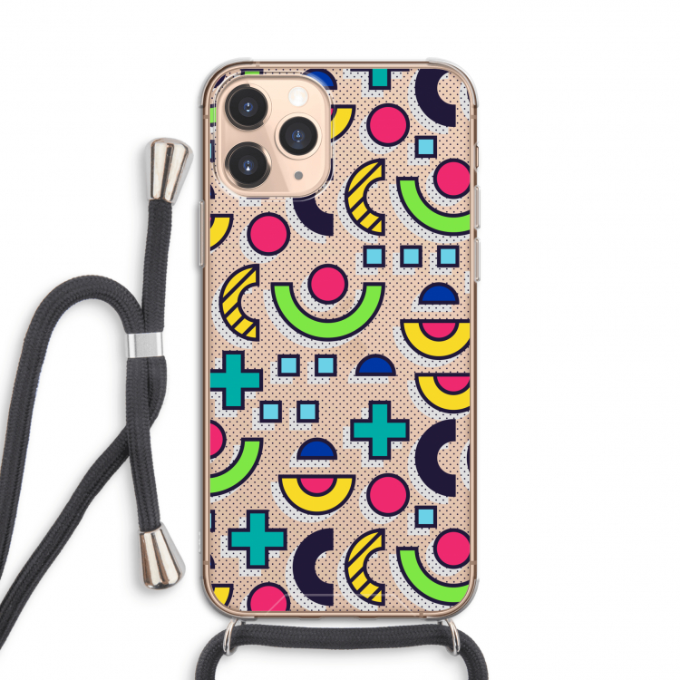 8-bit N°6: iPhone 11 Pro Transparant Hoesje met koord
