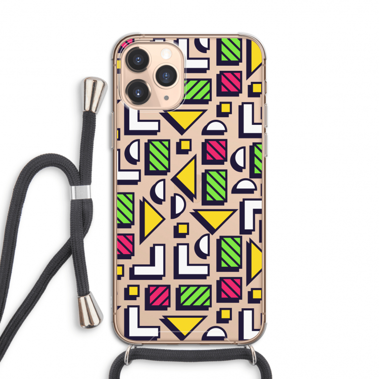 8-bit N°4: iPhone 11 Pro Transparant Hoesje met koord
