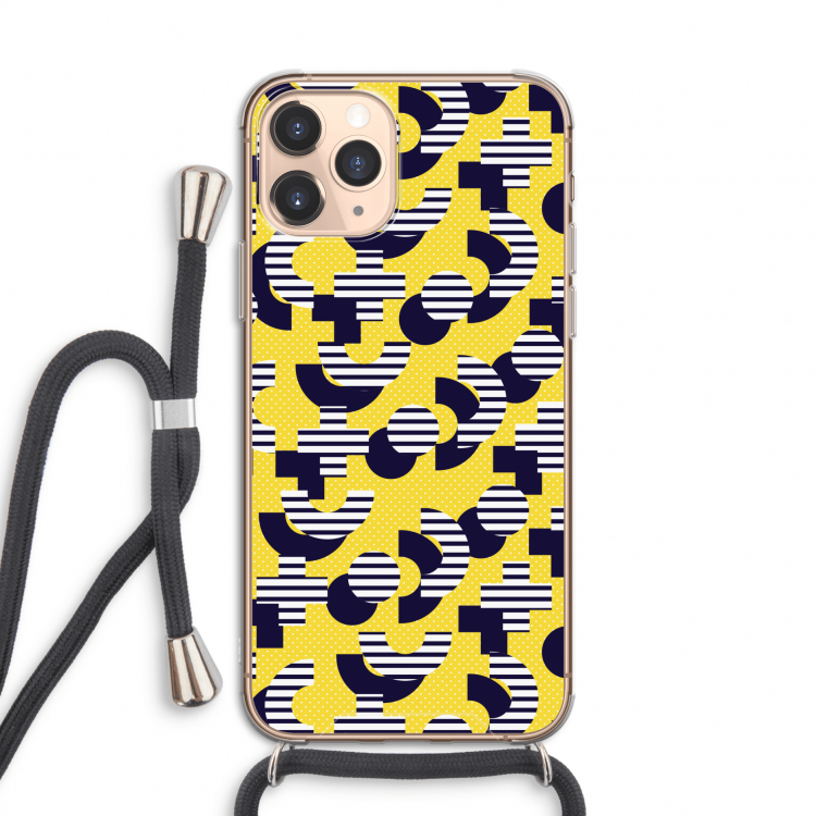 8-bit N°3: iPhone 11 Pro Transparant Hoesje met koord