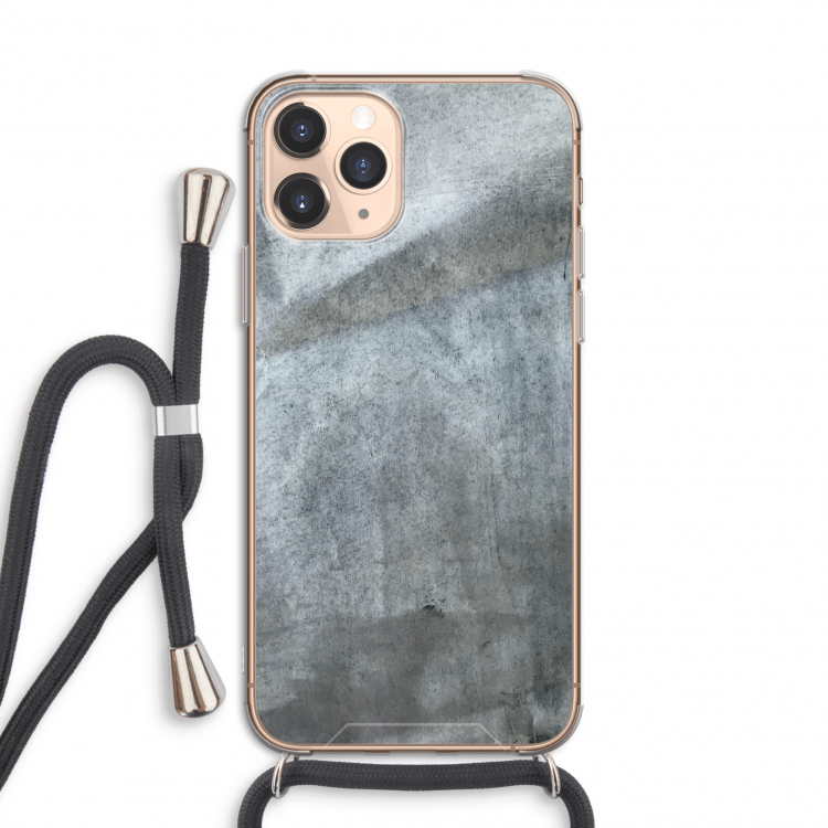 Grey Stone: iPhone 11 Pro Transparant Hoesje met koord