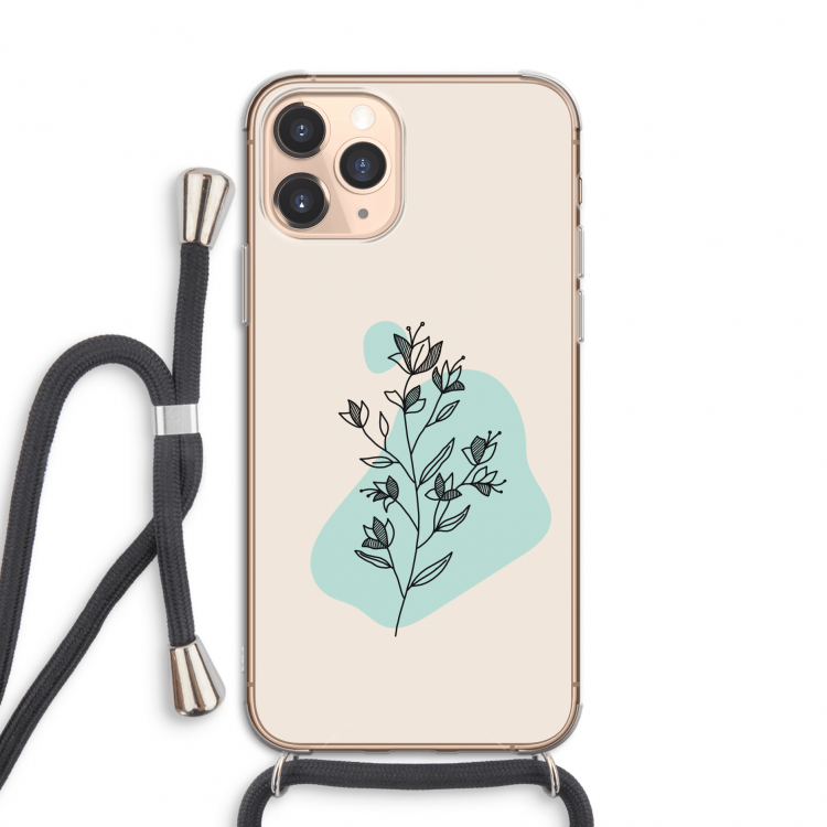 Violets are blue: iPhone 11 Pro Transparant Hoesje met koord