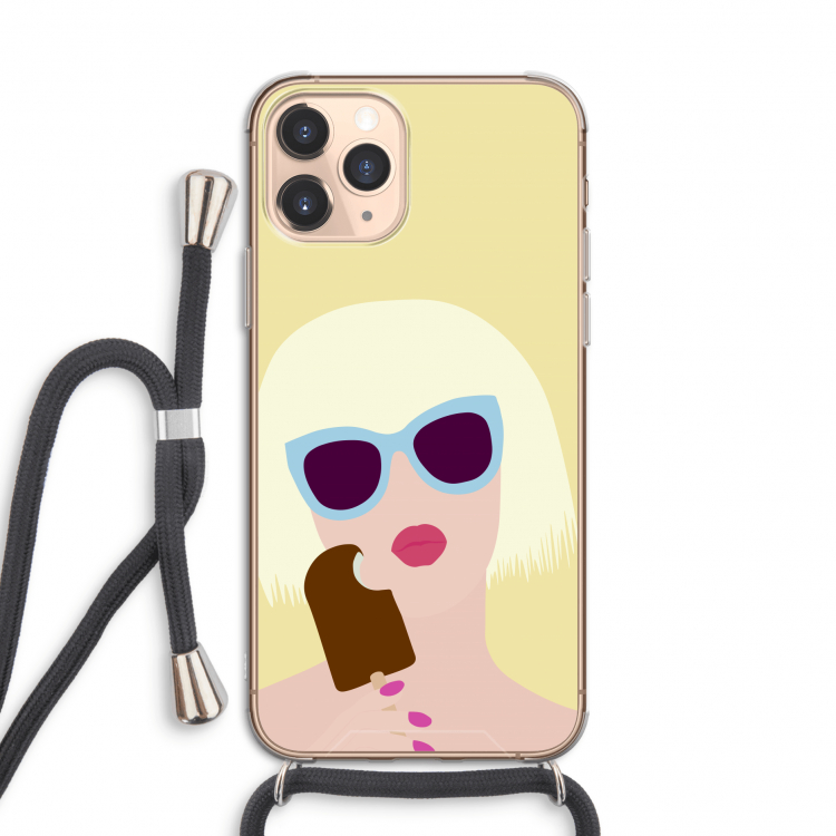 Ice cream: iPhone 11 Pro Transparant Hoesje met koord