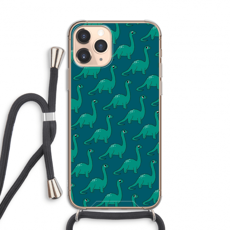 Diplodocus: iPhone 11 Pro Transparant Hoesje met koord