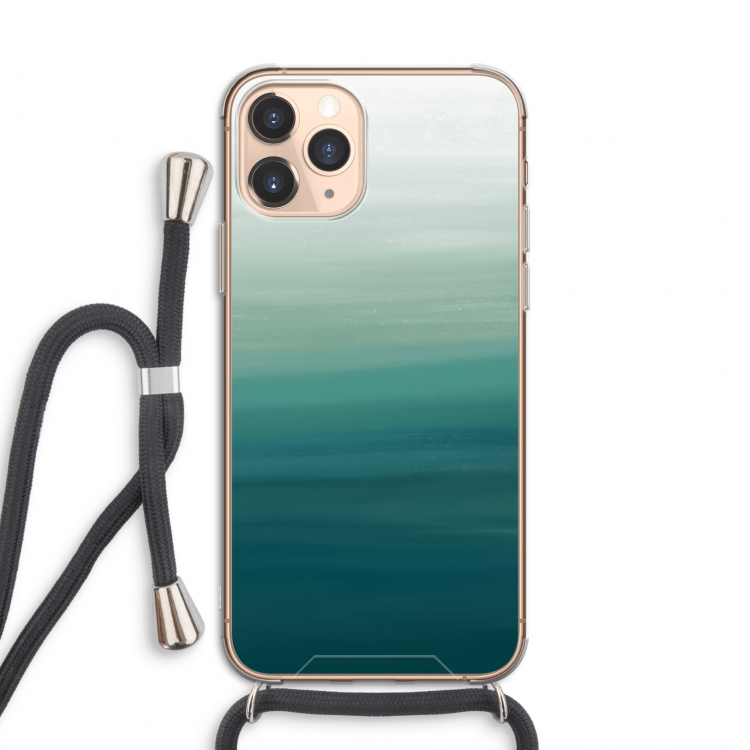 Ocean: iPhone 11 Pro Transparant Hoesje met koord