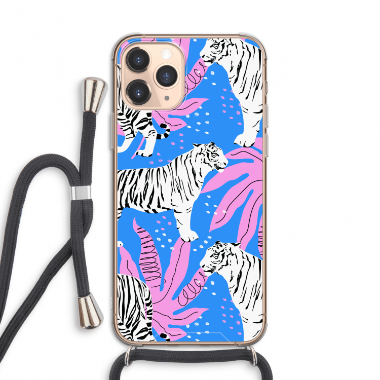 Tijger: iPhone 11 Pro Transparant Hoesje met koord