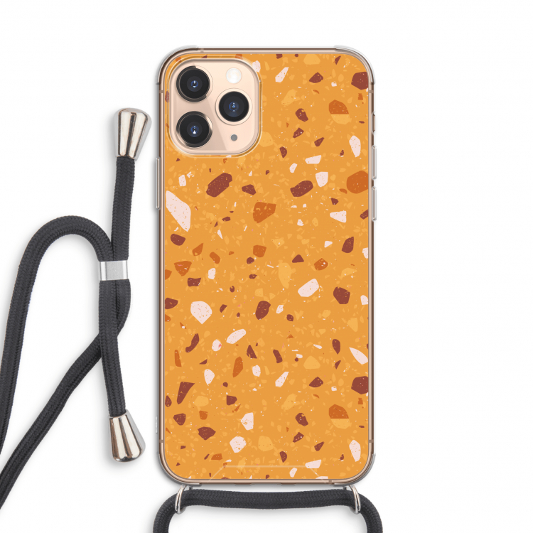 Terrazzo N°24: iPhone 11 Pro Transparant Hoesje met koord