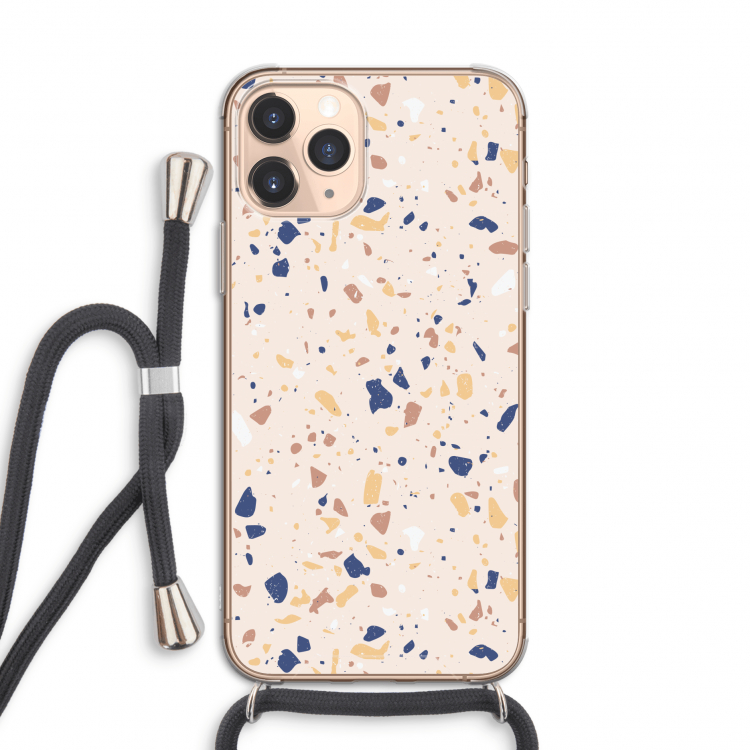 Terrazzo N°23: iPhone 11 Pro Transparant Hoesje met koord