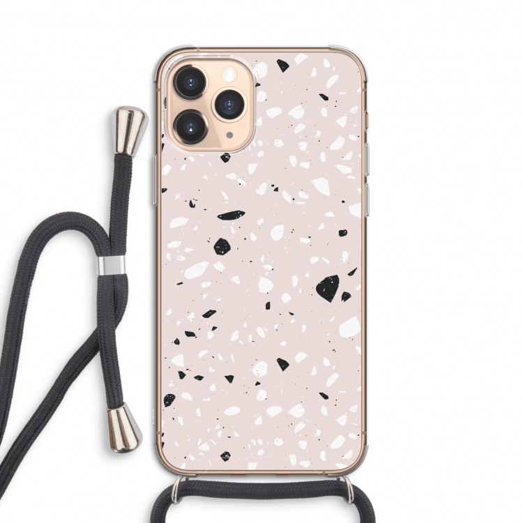 Terrazzo N°20: iPhone 11 Pro Transparant Hoesje met koord