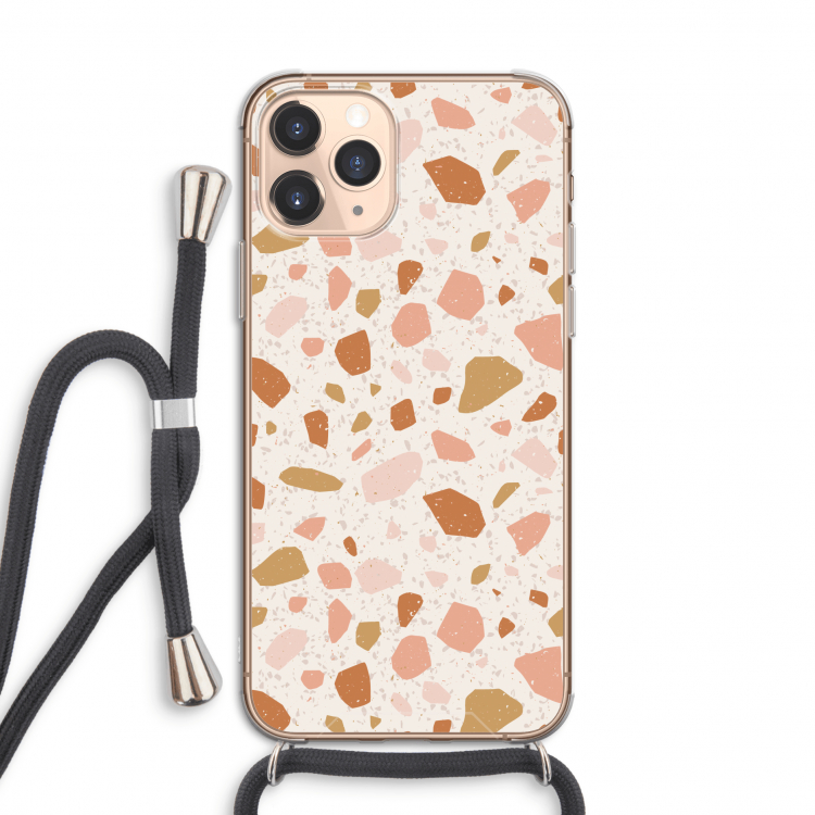 Terrazzo N°18: iPhone 11 Pro Transparant Hoesje met koord