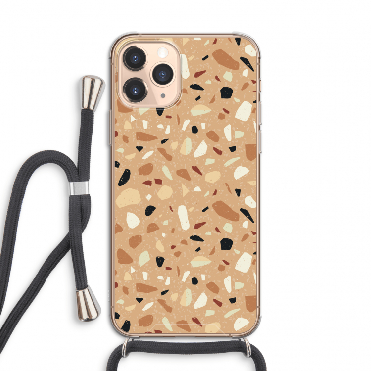 Terrazzo N°17: iPhone 11 Pro Transparant Hoesje met koord