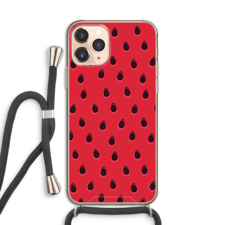 Watermelon: iPhone 11 Pro Transparant Hoesje met koord