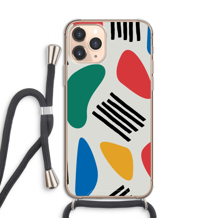 Illustratieve pop 1: iPhone 11 Pro Transparant Hoesje met koord