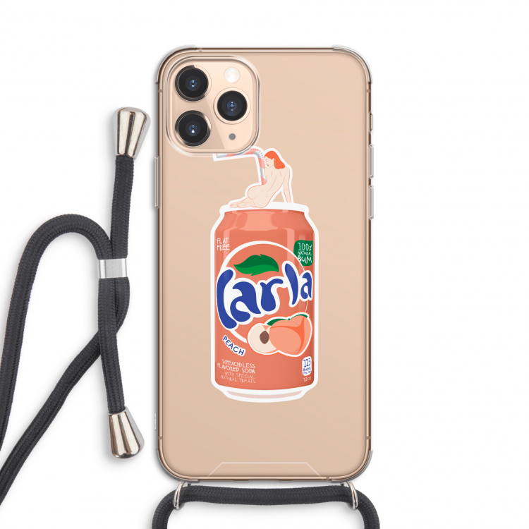 S(peach)less: iPhone 11 Pro Transparant Hoesje met koord