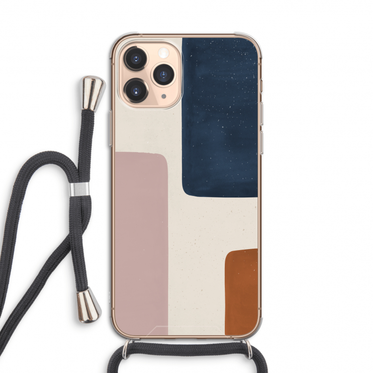 Geo #5: iPhone 11 Pro Transparant Hoesje met koord