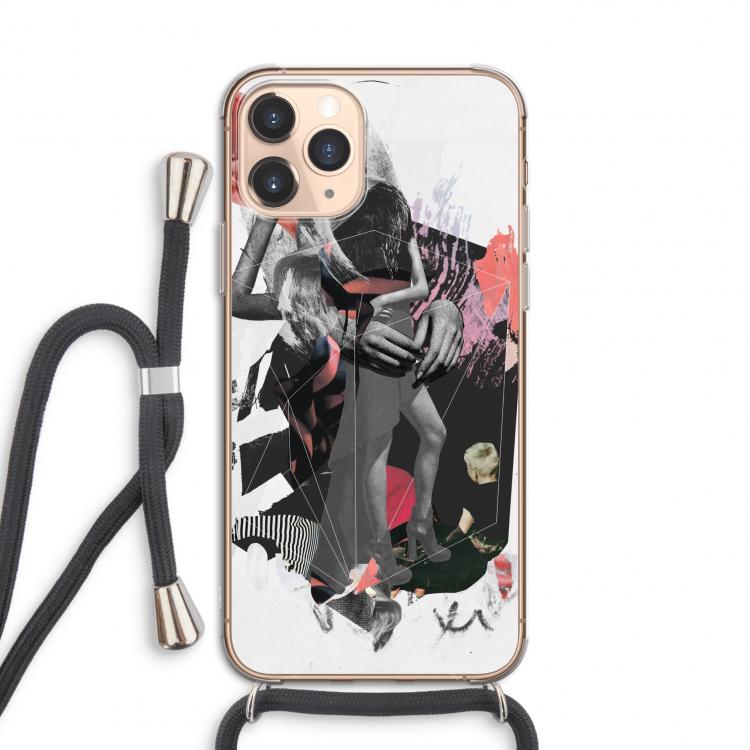 Dissimulation du réel: iPhone 11 Pro Transparant Hoesje met koord