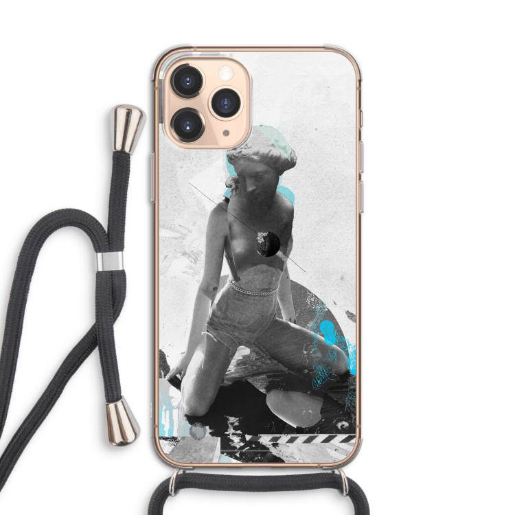 I will not feel a thing: iPhone 11 Pro Transparant Hoesje met koord